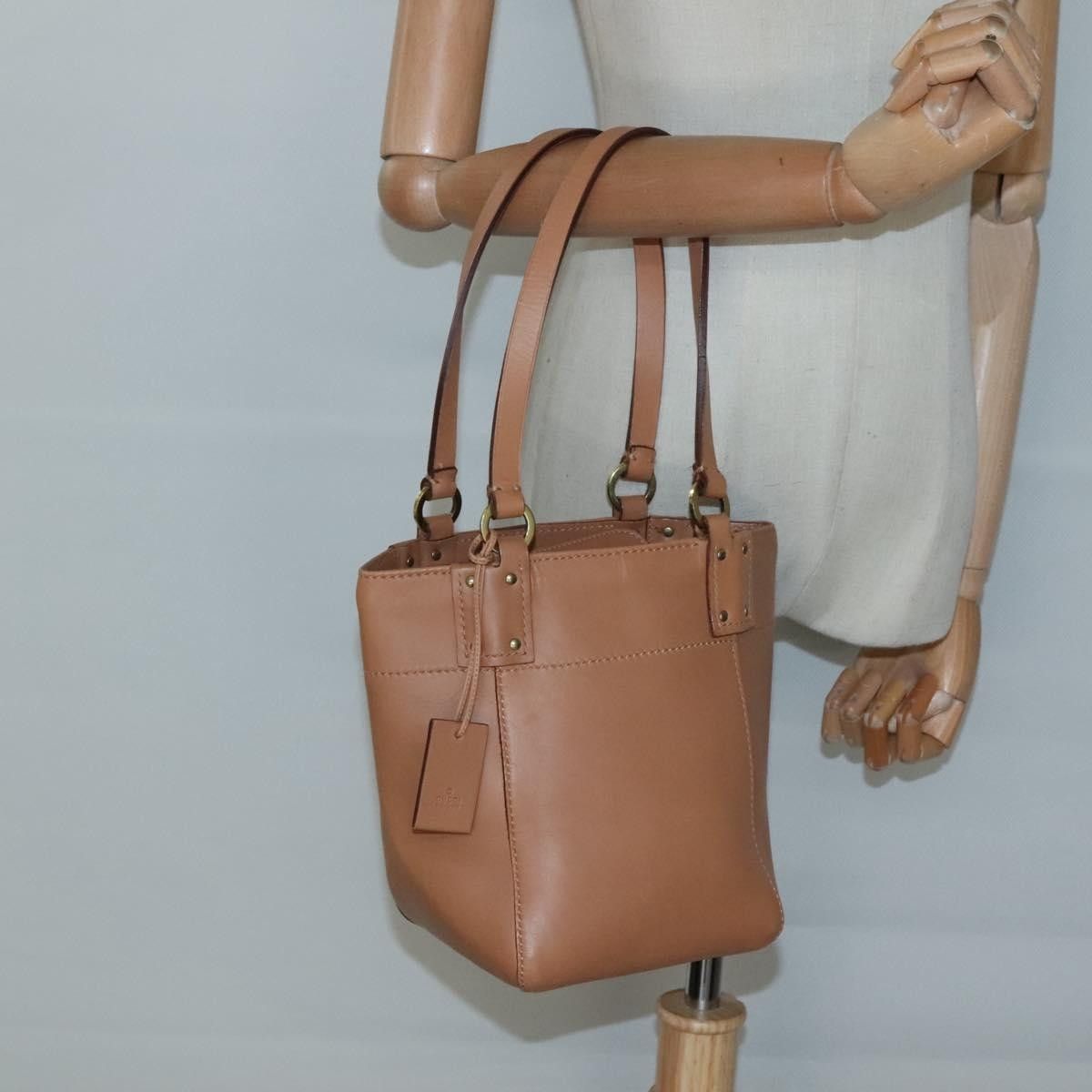 Gucci Gucci Vintage Handbag Leather Size ONE SIZE - 15 Thumbnail