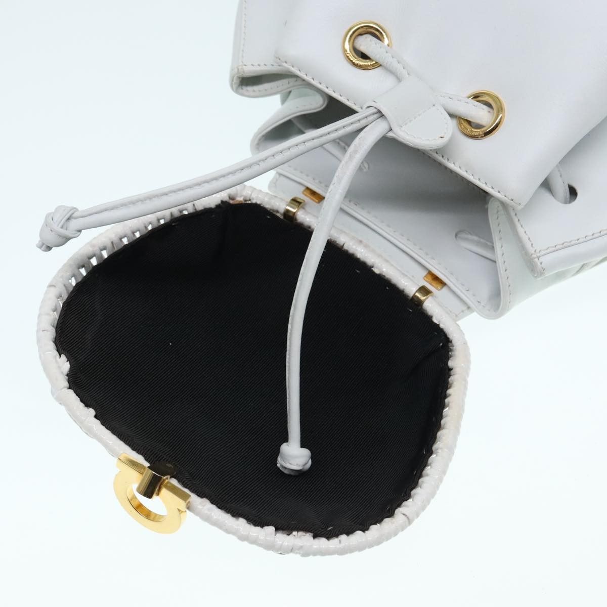 Salvatore Ferragamo Salvatore Ferragamo Gancini Backpack Leather Size ONE SIZE - 22 Thumbnail