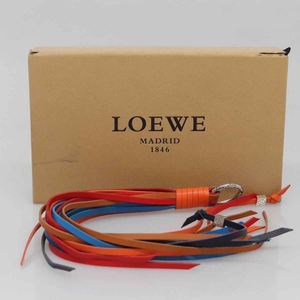 Loewe Loewe Anagram Bag Charm Key Holder Metal with Leather Size ONE SIZE - 10 Thumbnail