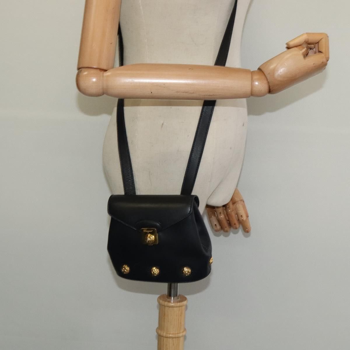 Salvatore Ferragamo Salvatore Ferragamo Flap Shoulder Bag Leather Size ONE SIZE - 13 Thumbnail
