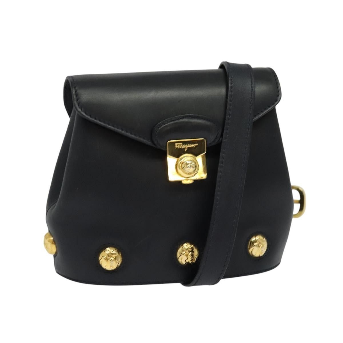 Salvatore Ferragamo Salvatore Ferragamo Flap Shoulder Bag Leather Size ONE SIZE - 17 Thumbnail