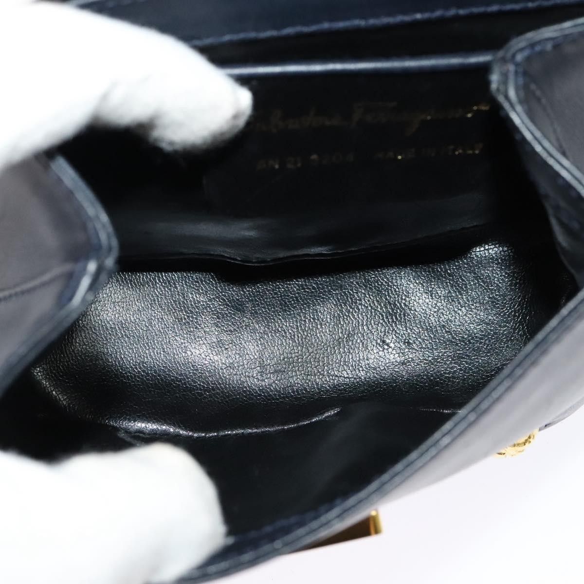 Salvatore Ferragamo Salvatore Ferragamo Flap Shoulder Bag Leather Size ONE SIZE - 5 Thumbnail