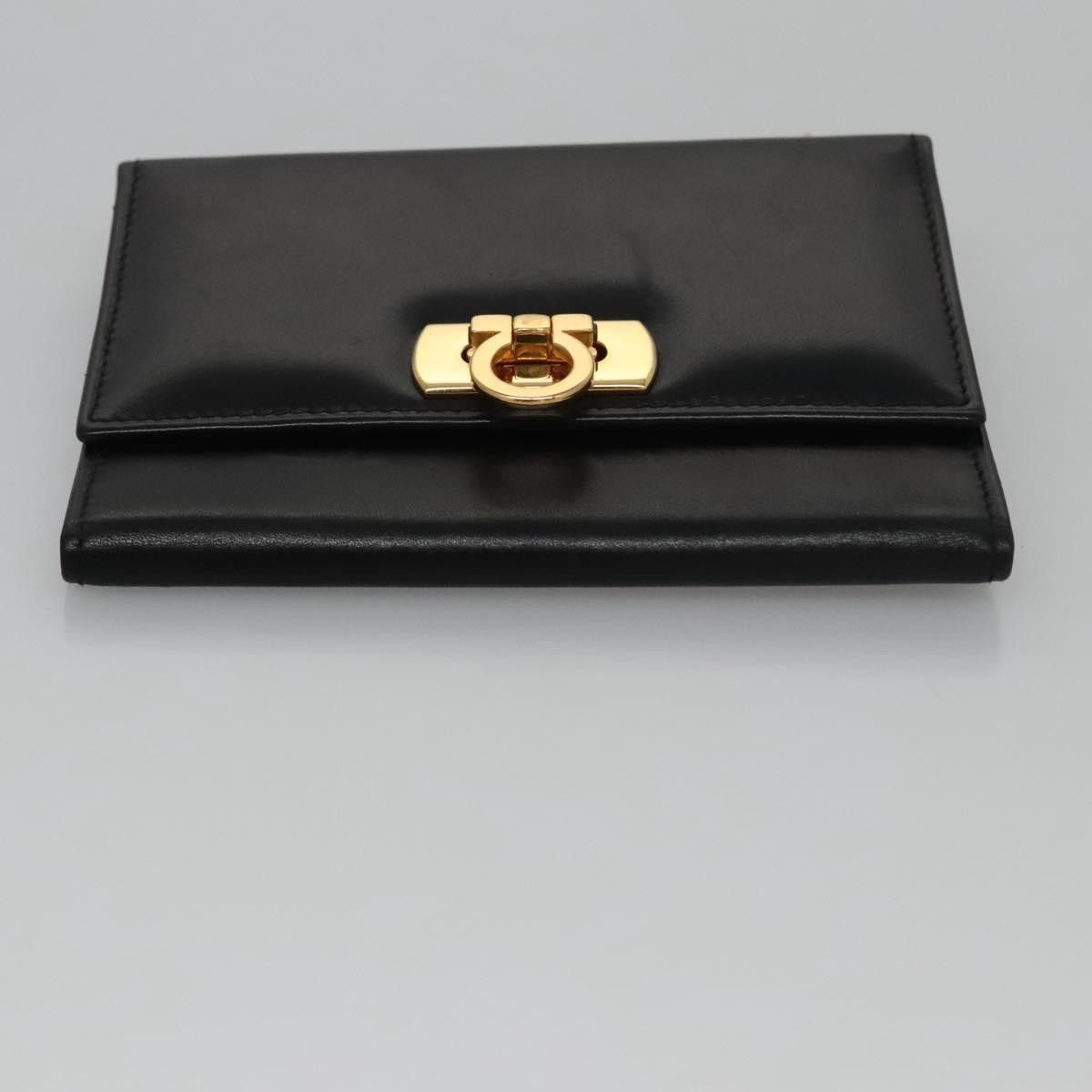 Salvatore Ferragamo Salvatore Ferragamo Gancini Flap Wallet Leather Size ONE SIZE - 15 Thumbnail