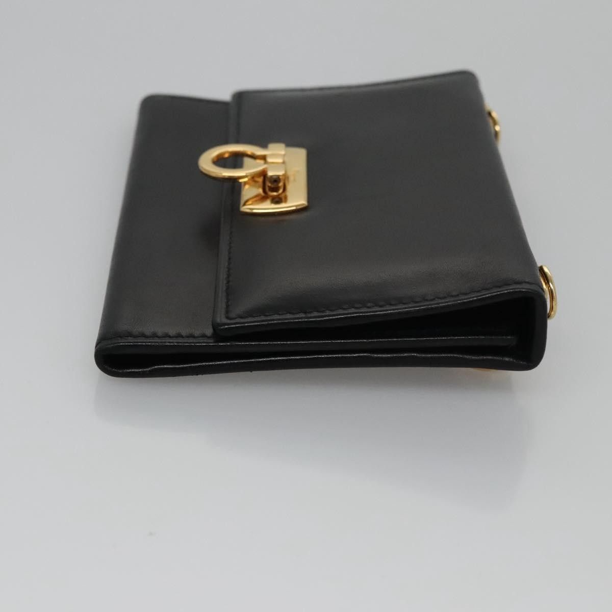 Salvatore Ferragamo Salvatore Ferragamo Gancini Flap Wallet Leather Size ONE SIZE - 3 Thumbnail