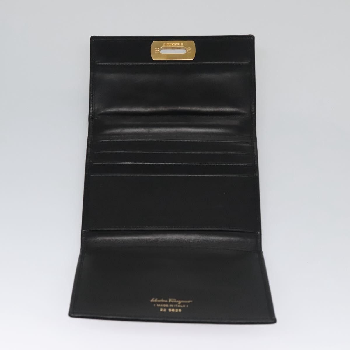 Salvatore Ferragamo Salvatore Ferragamo Gancini Flap Wallet Leather Size ONE SIZE - 17 Thumbnail