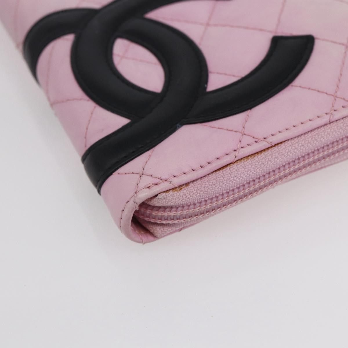 Chanel Chanel Cambon Zip Around Wallet Quilted Lambskin Size ONE SIZE - 9 Thumbnail
