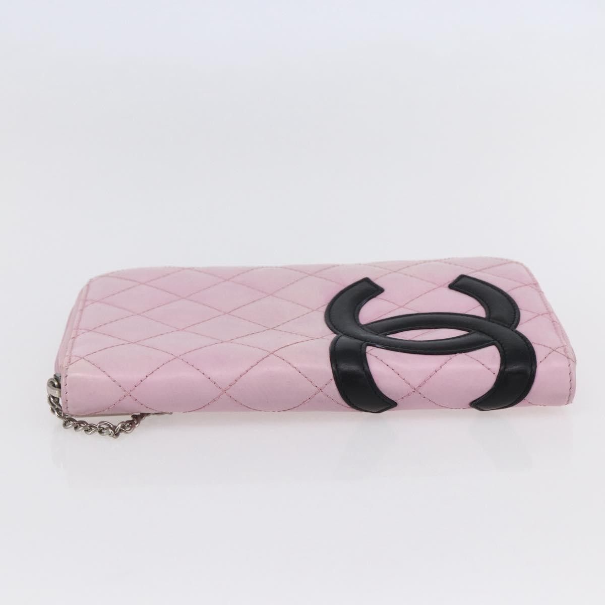 Chanel Chanel Cambon Zip Around Wallet Quilted Lambskin Size ONE SIZE - 4 Thumbnail
