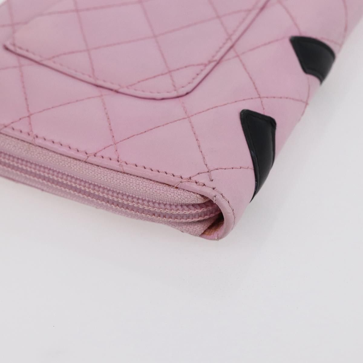 Chanel Chanel Cambon Zip Around Wallet Quilted Lambskin Size ONE SIZE - 11 Thumbnail