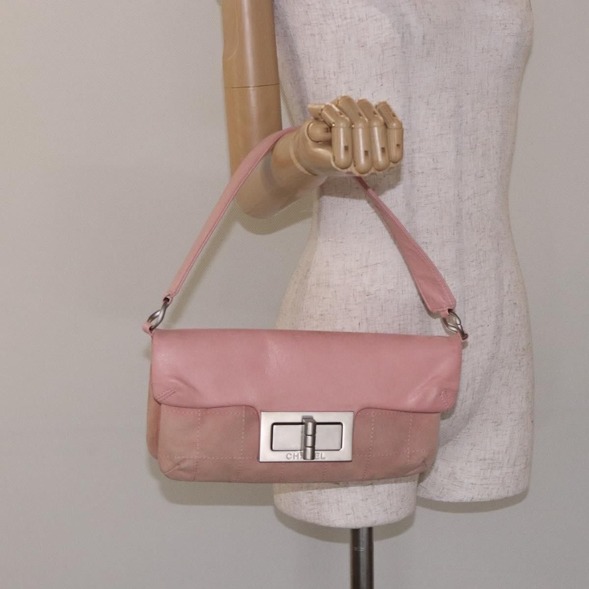 Chanel Chanel Giant Mademoiselle Lock Shoulder Bag Suede Size ONE SIZE - 15 Thumbnail