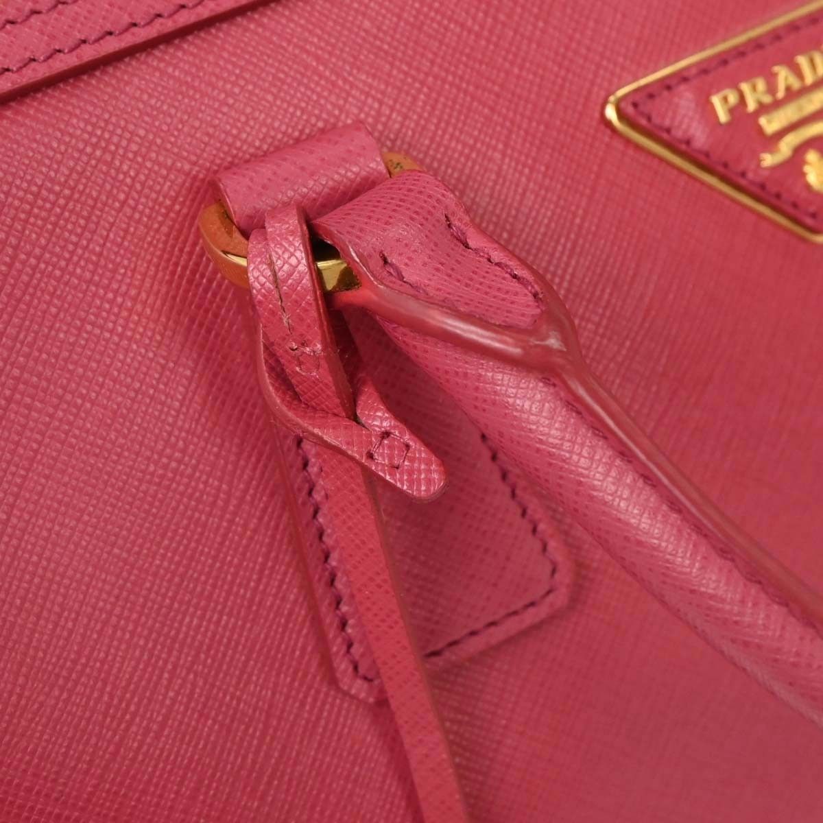 Prada Prada Convertible Bowler Bag Saffiano Leather Size ONE SIZE - 9 Thumbnail