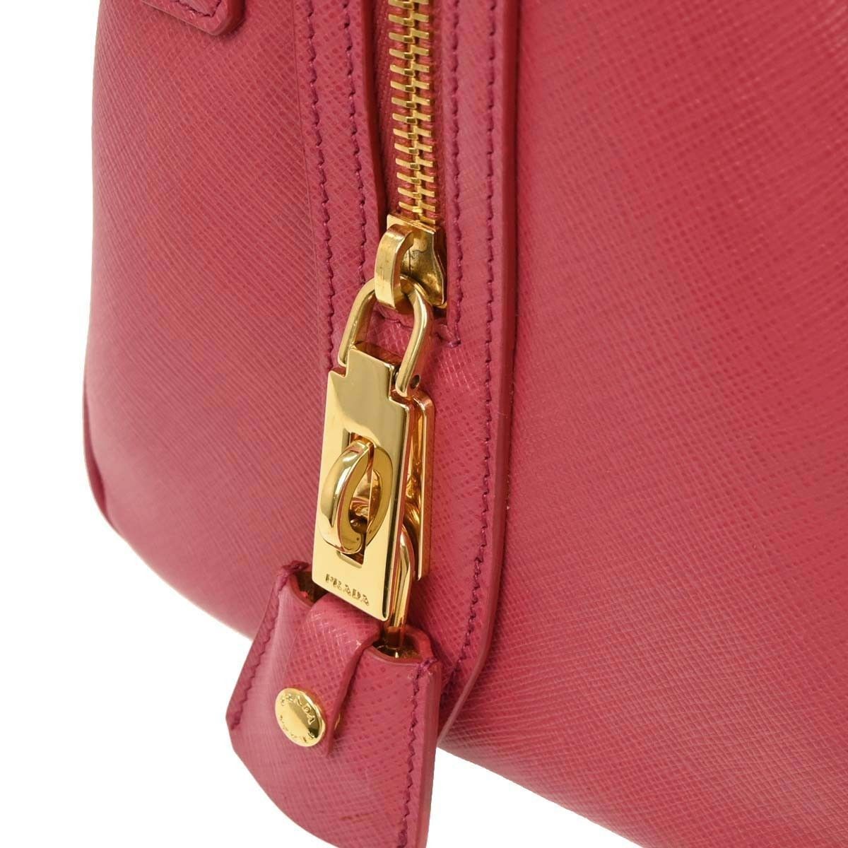 Prada Prada Convertible Bowler Bag Saffiano Leather Size ONE SIZE - 8 Thumbnail