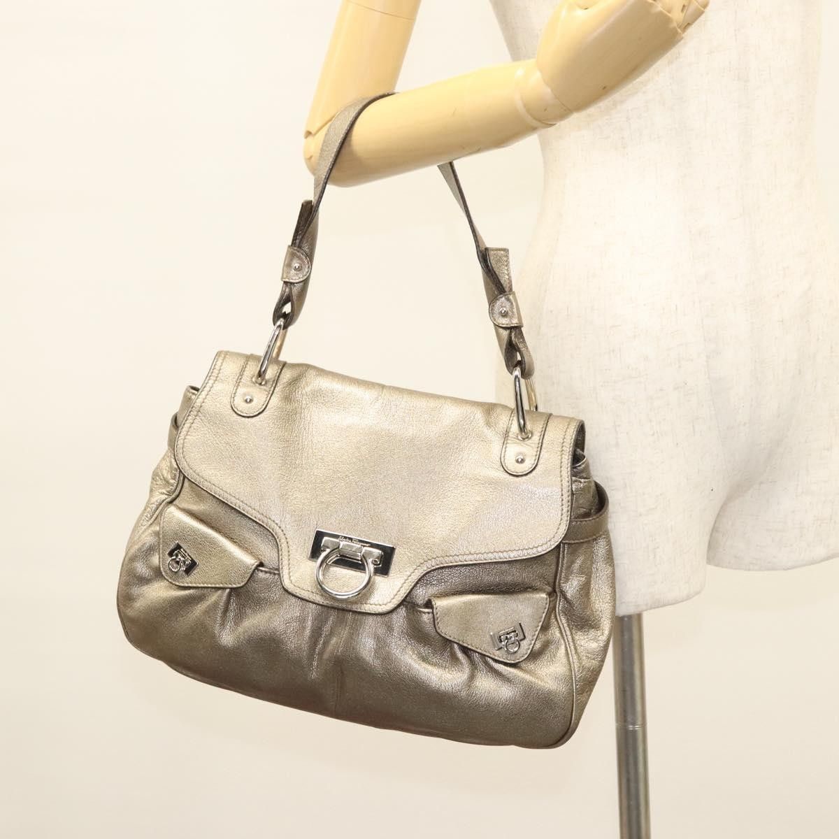 Salvatore Ferragamo Salvatore Ferragamo Gancini Shoulder Bag Leather Size ONE SIZE - 13 Thumbnail