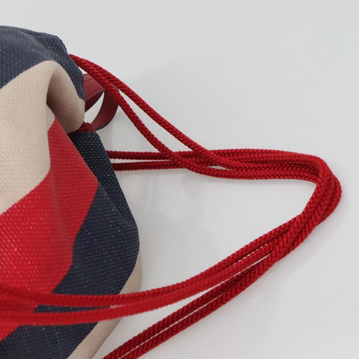 Gucci Gucci Logo Drawstring Backpack Striped Canvas Size ONE SIZE - 18 Thumbnail
