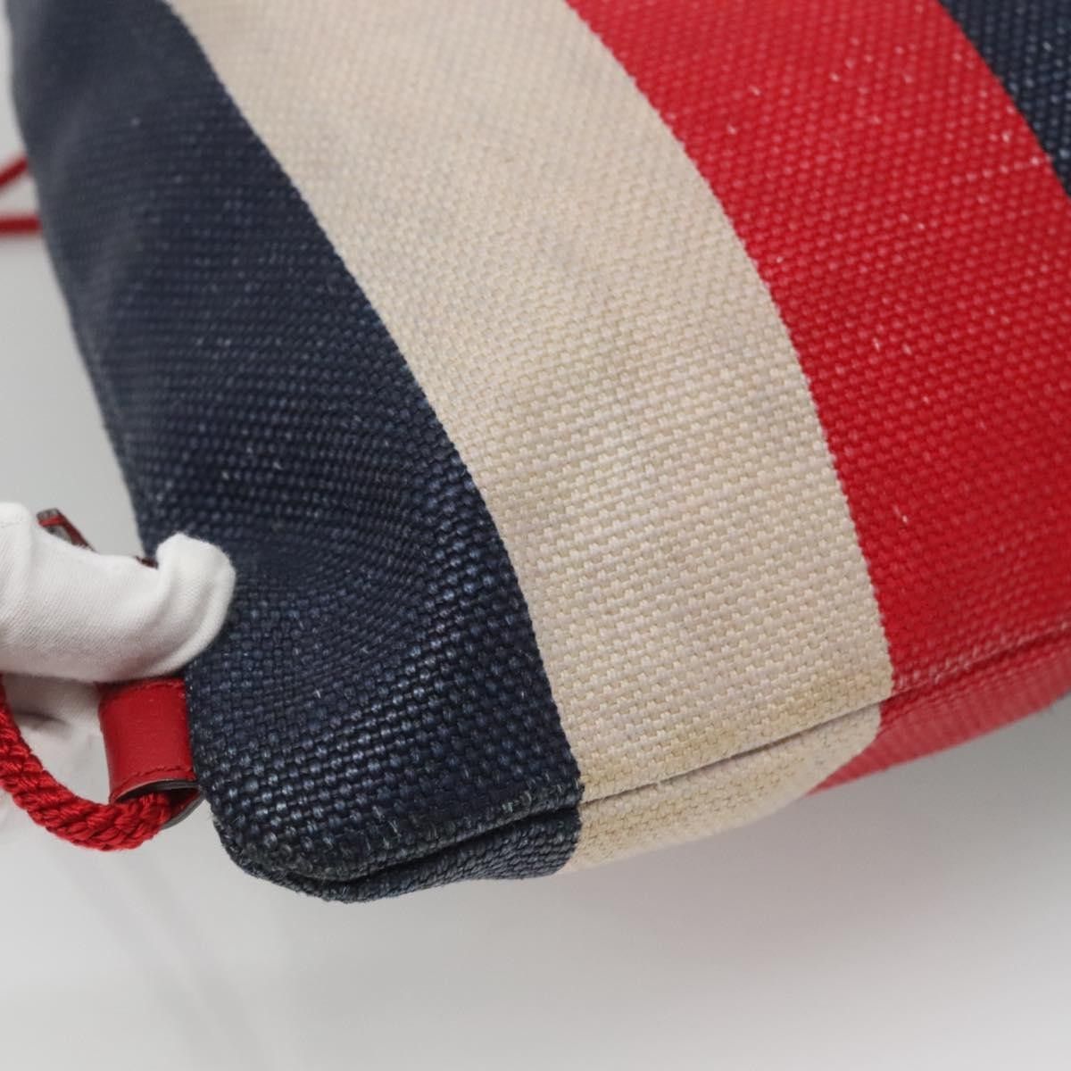 Gucci Gucci Logo Drawstring Backpack Striped Canvas Size ONE SIZE - 11 Thumbnail