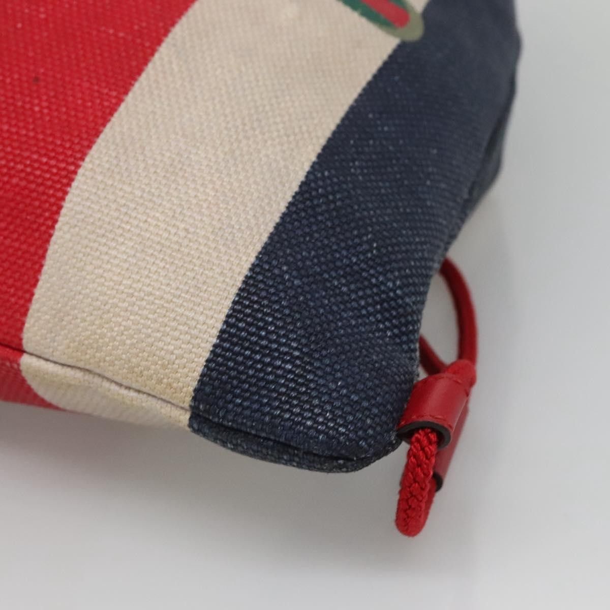 Gucci Gucci Logo Drawstring Backpack Striped Canvas Size ONE SIZE - 9 Thumbnail