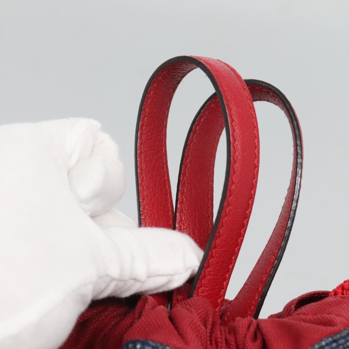 Gucci Gucci Logo Drawstring Backpack Striped Canvas Size ONE SIZE - 15 Thumbnail