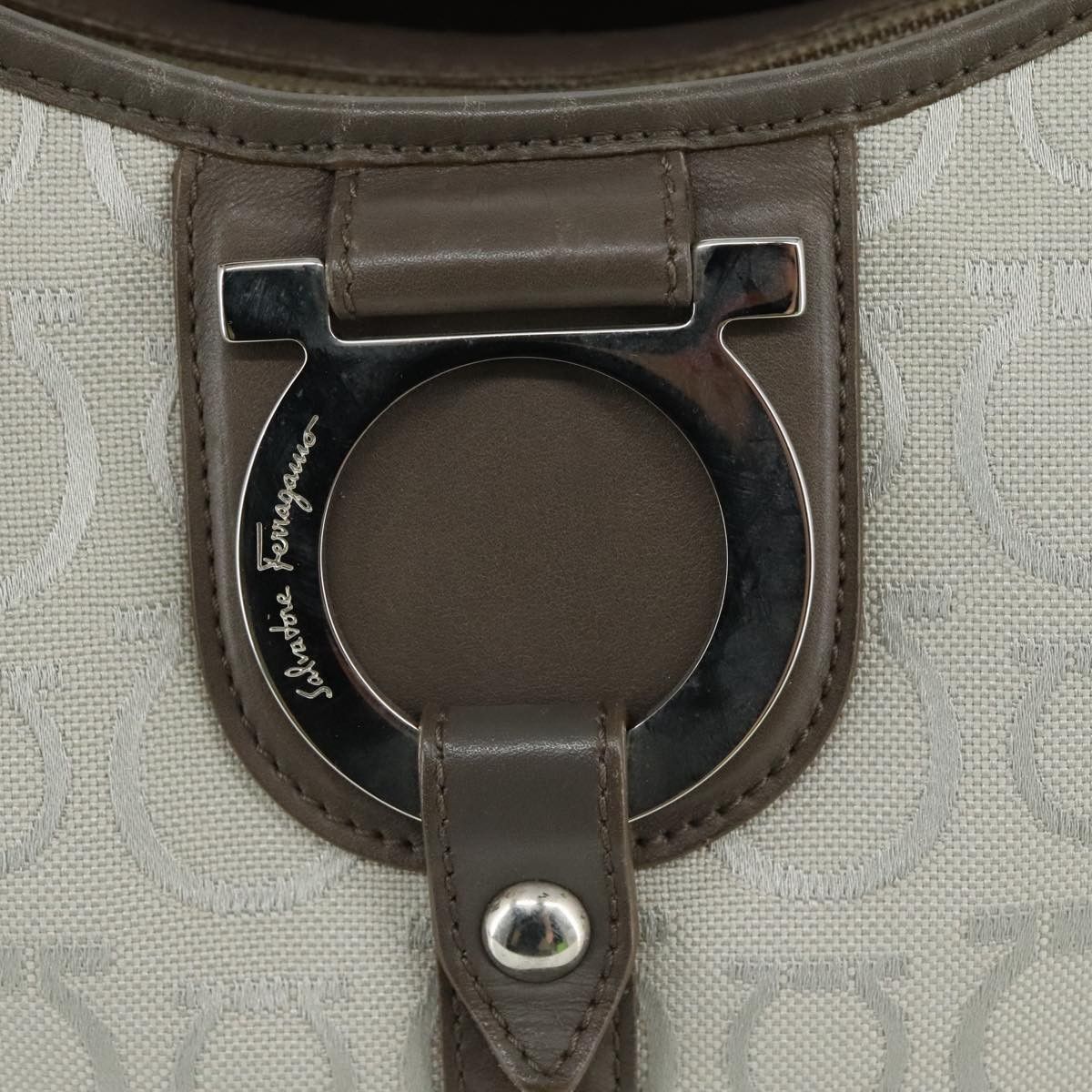 Salvatore Ferragamo Salvatore Ferragamo Gancini Shoulder Bag Canvas Size ONE SIZE - 12 Thumbnail