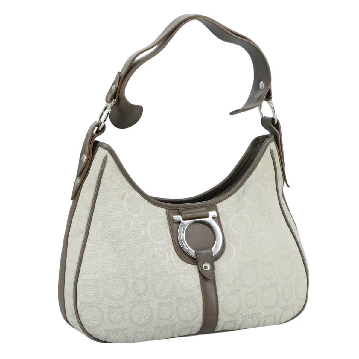 Salvatore Ferragamo Salvatore Ferragamo Gancini Shoulder Bag Canvas Size ONE SIZE - 20 Thumbnail
