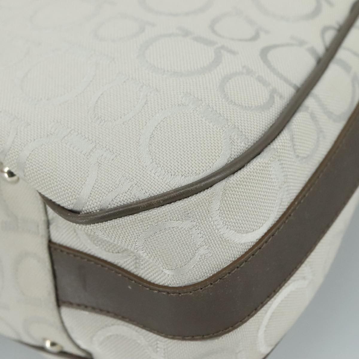 Salvatore Ferragamo Salvatore Ferragamo Gancini Shoulder Bag Canvas Size ONE SIZE - 9 Thumbnail
