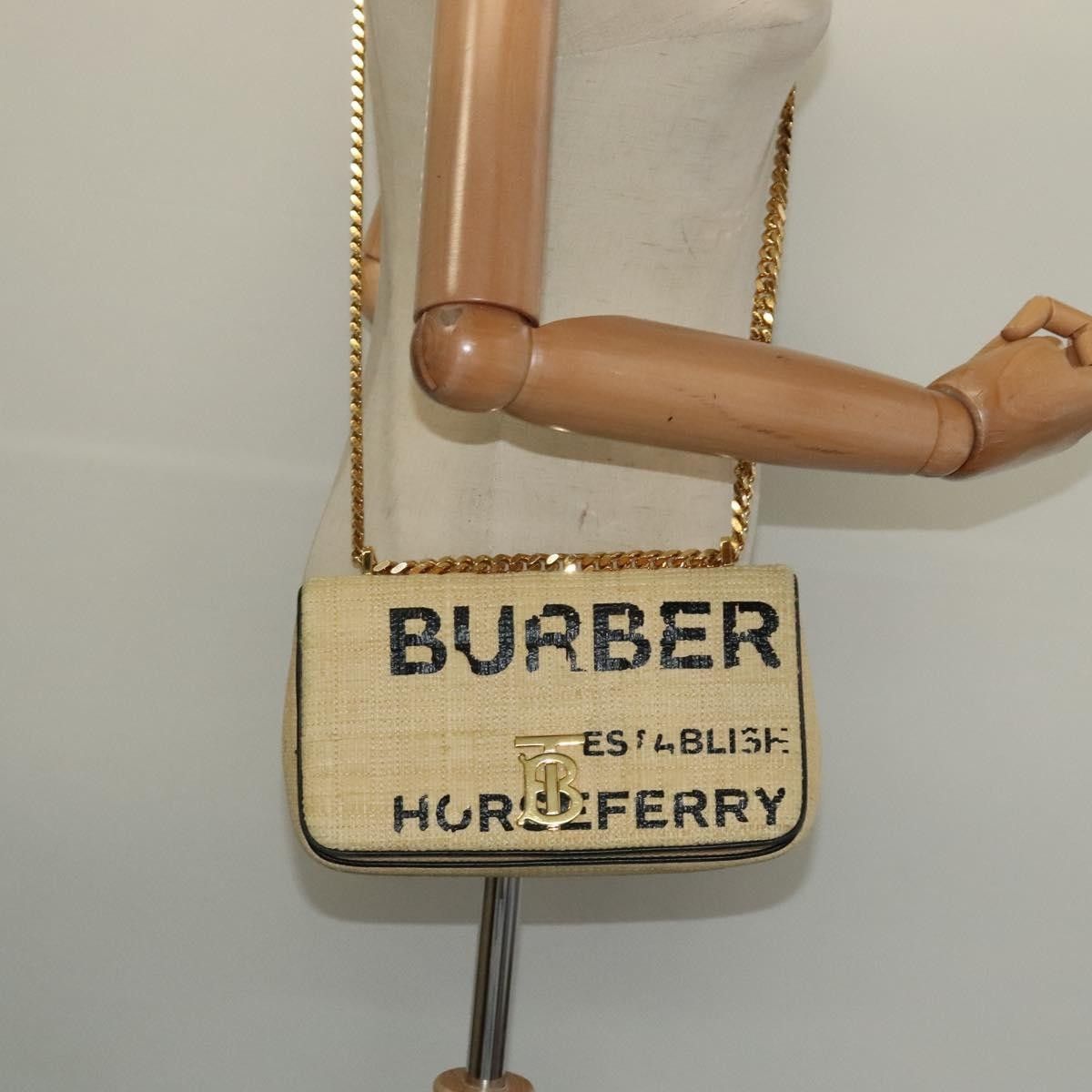Burberry Burberry Lola Shoulder Bag Printed Raffia Size ONE SIZE - 15 Thumbnail