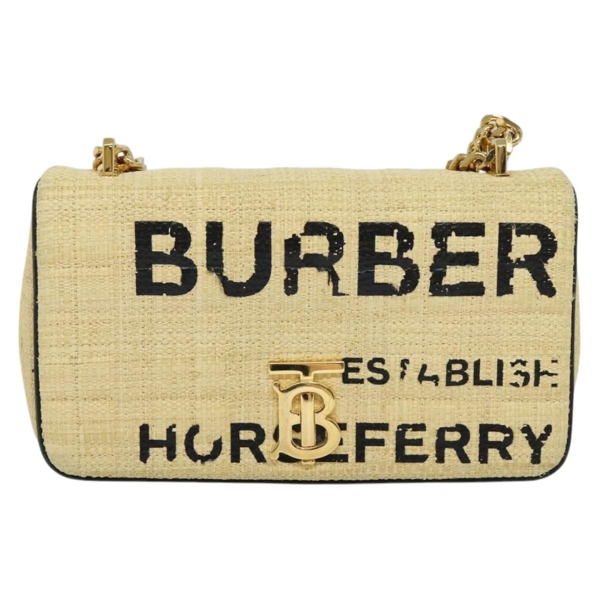 Burberry Burberry Lola Shoulder Bag Printed Raffia Size ONE SIZE - 19 Thumbnail