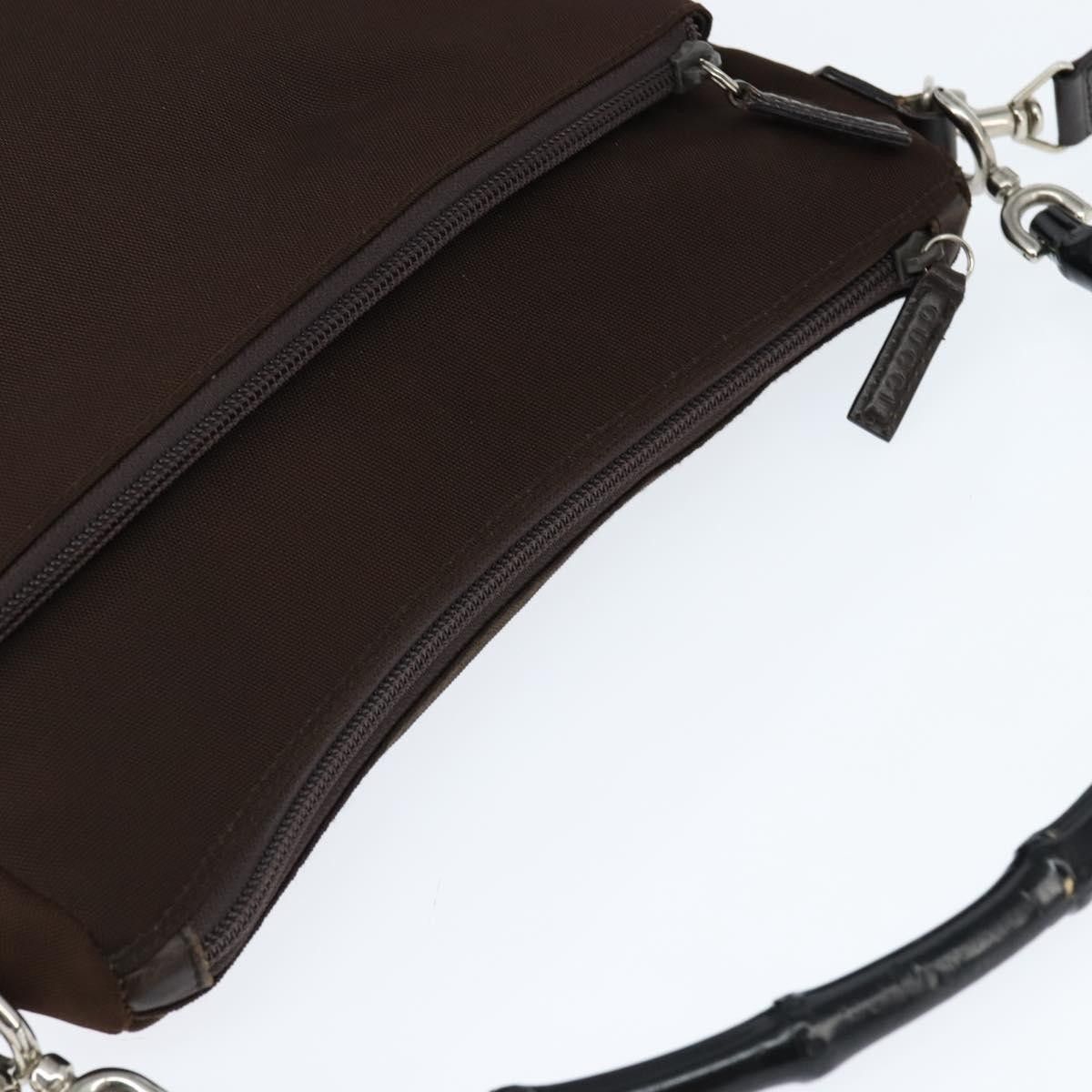 Gucci Gucci Vintage Bamboo Handle Bag Nylon Size ONE SIZE - 13 Thumbnail