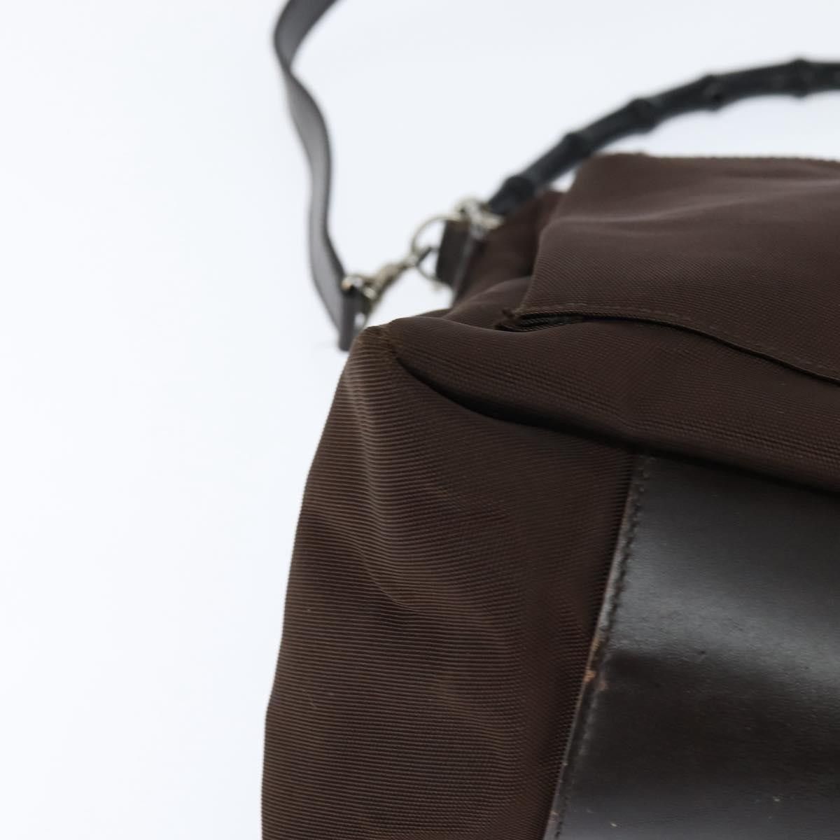 Gucci Gucci Vintage Bamboo Handle Bag Nylon Size ONE SIZE - 10 Thumbnail