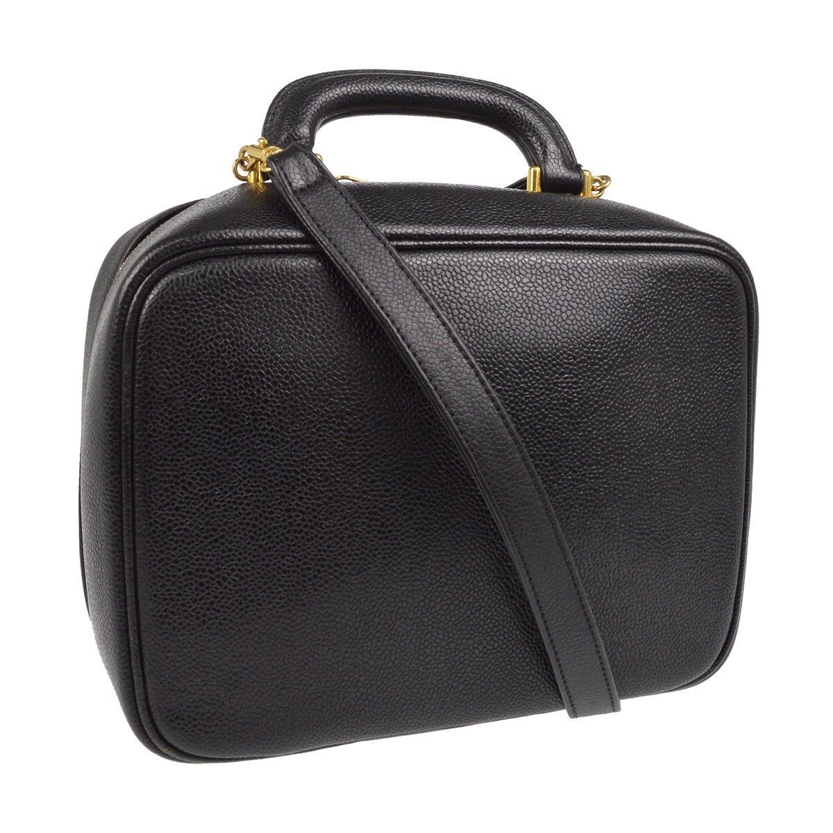 Chanel Chanel Vintage Timeless Zip Around Vanity Case Caviar Size ONE SIZE - 2 Thumbnail