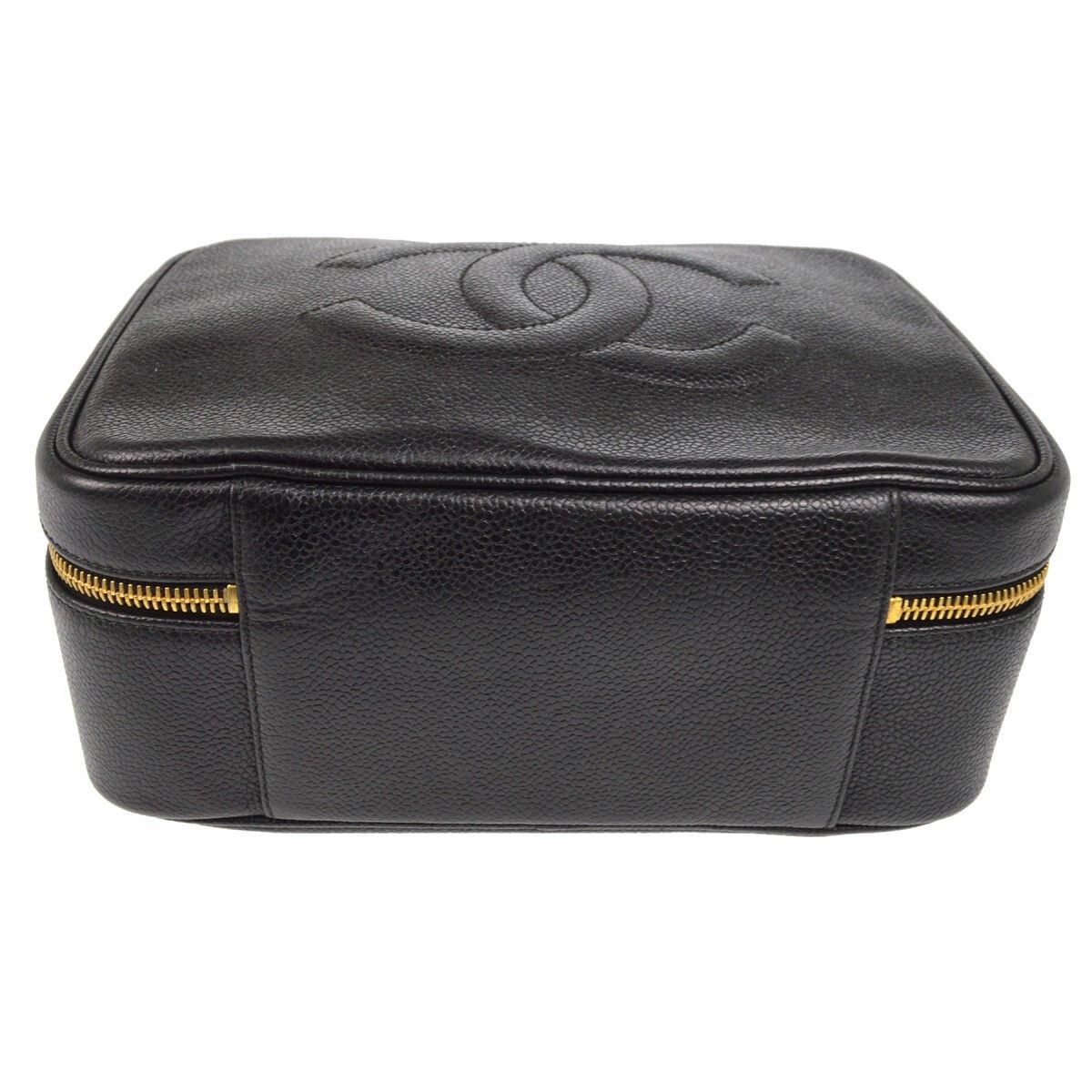 Chanel Chanel Vintage Timeless Zip Around Vanity Case Caviar Size ONE SIZE - 3 Thumbnail
