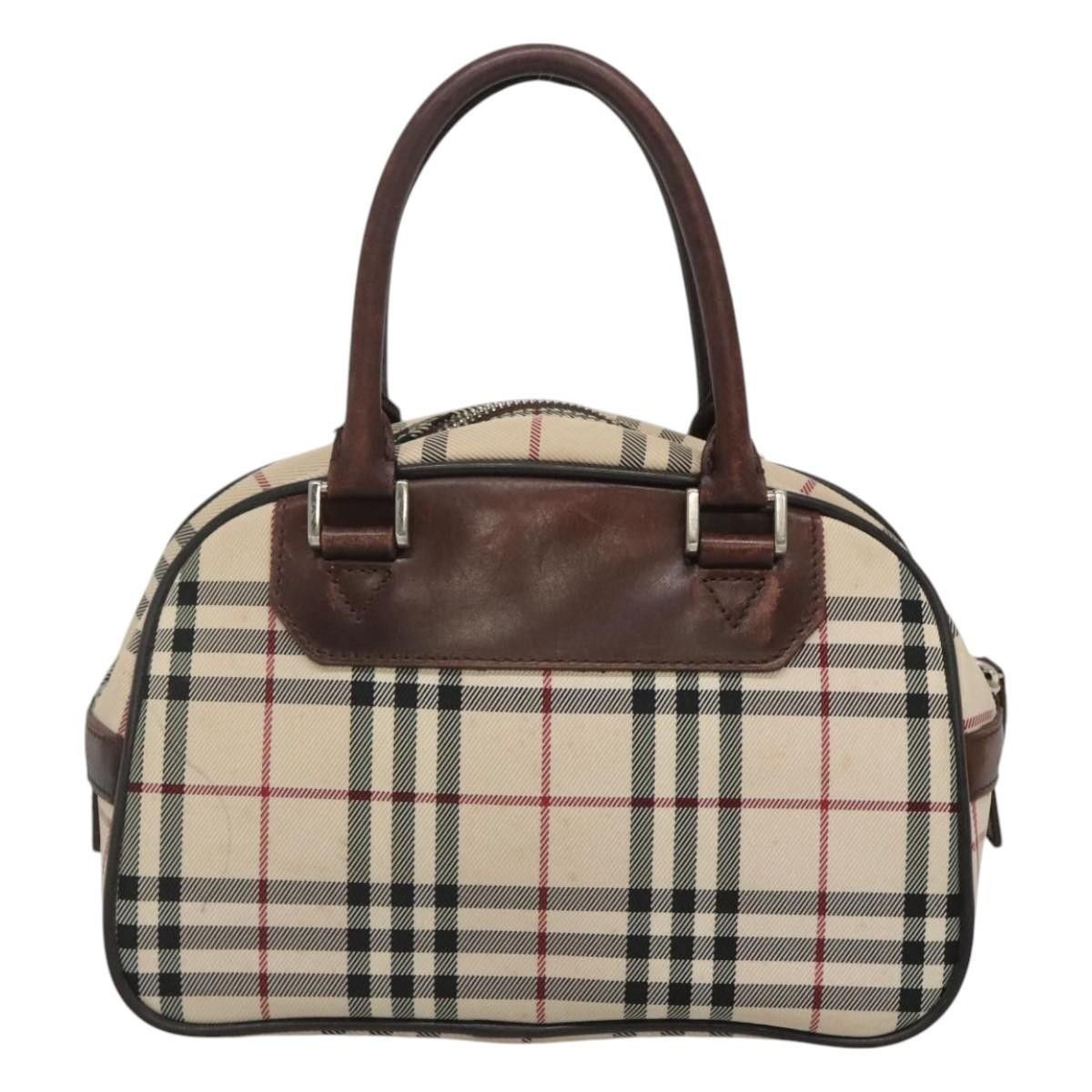 Burberry Burberry Nova Check Bowling Bag Canvas Size ONE SIZE - 2 Thumbnail