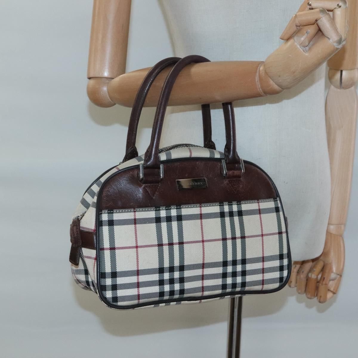 Burberry Burberry Nova Check Bowling Bag Canvas Size ONE SIZE - 13 Thumbnail