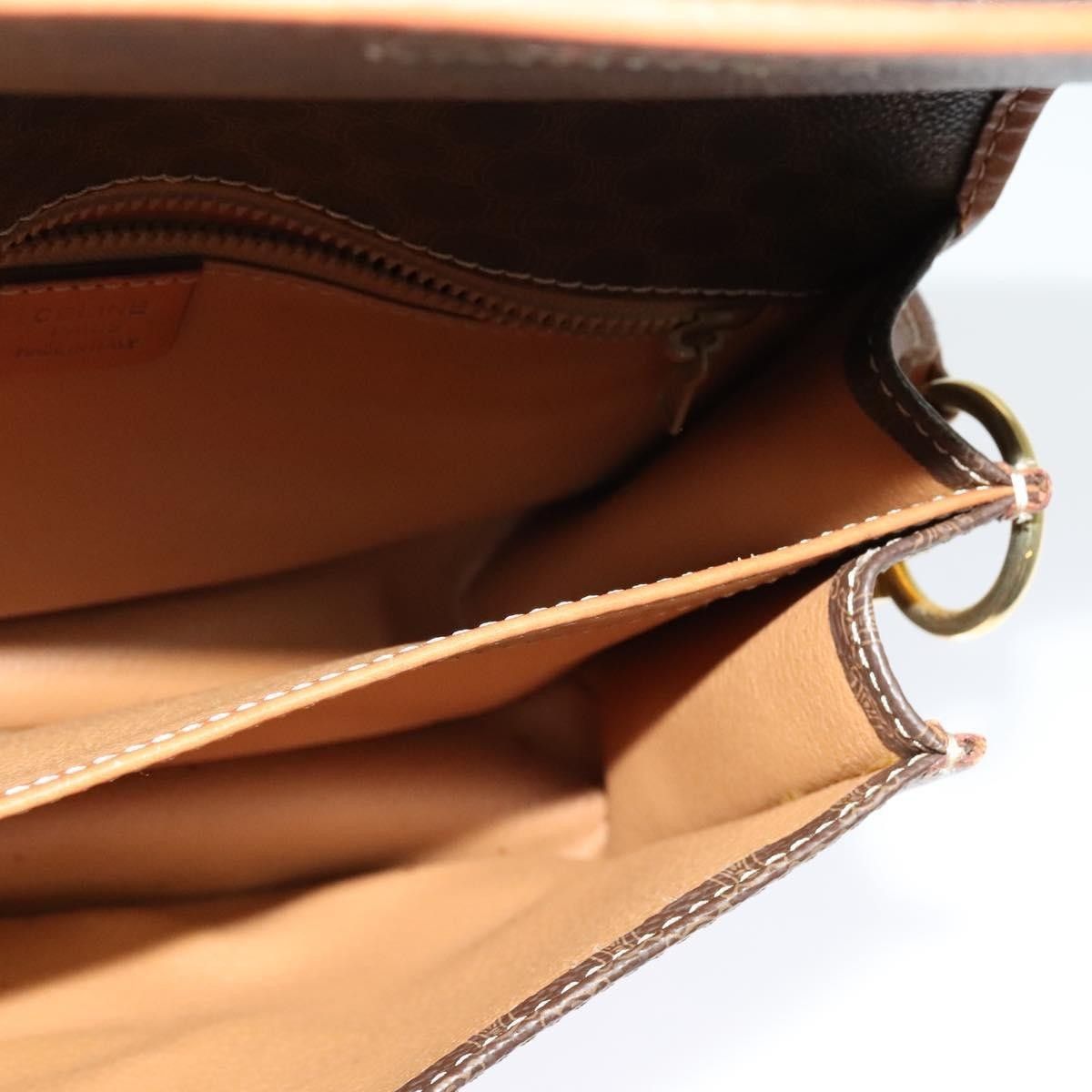 Celine Celine Vintage Macadam Shoulder Bag Canvas and Leather Size ONE SIZE - 20 Thumbnail