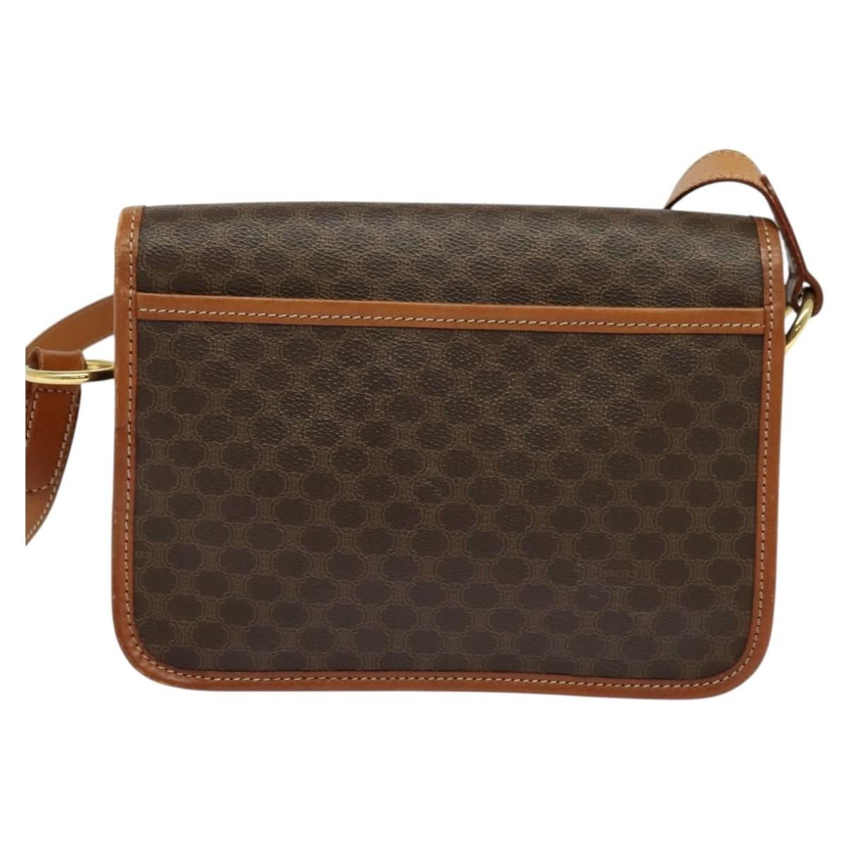 Celine Celine Vintage Macadam Shoulder Bag Canvas and Leather Size ONE SIZE - 2 Thumbnail