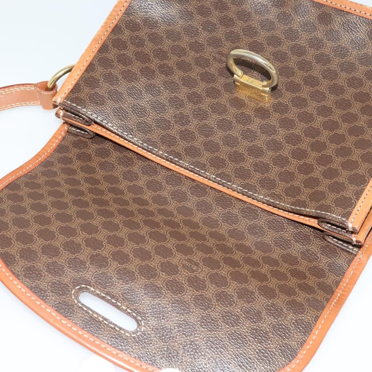 Celine Celine Vintage Macadam Shoulder Bag Canvas and Leather Size ONE SIZE - 19 Thumbnail