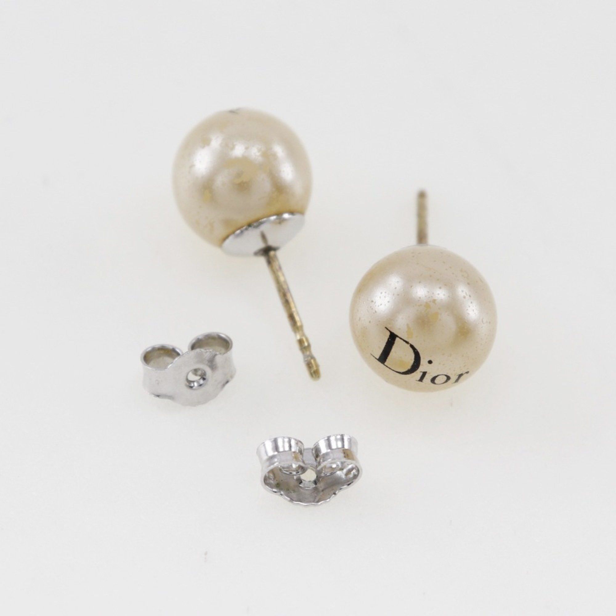 Dior Christian Dior Earrings, Pearl and Metal, Women's, Approx. 3g Size ONE SIZE - 5 Thumbnail