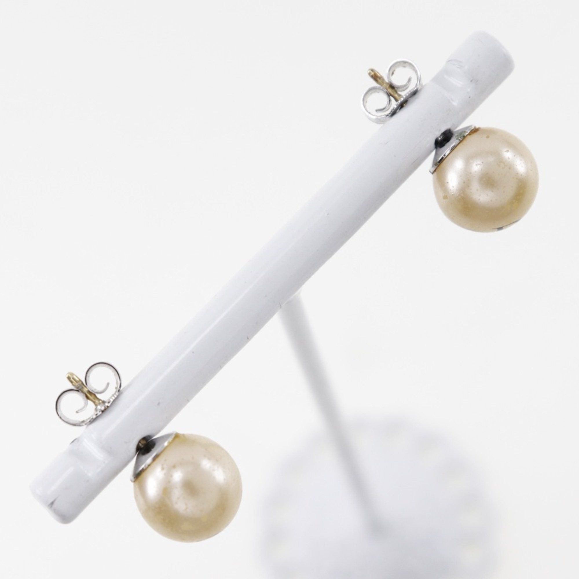 Dior Christian Dior Earrings, Pearl and Metal, Women's, Approx. 3g Size ONE SIZE - 4 Thumbnail