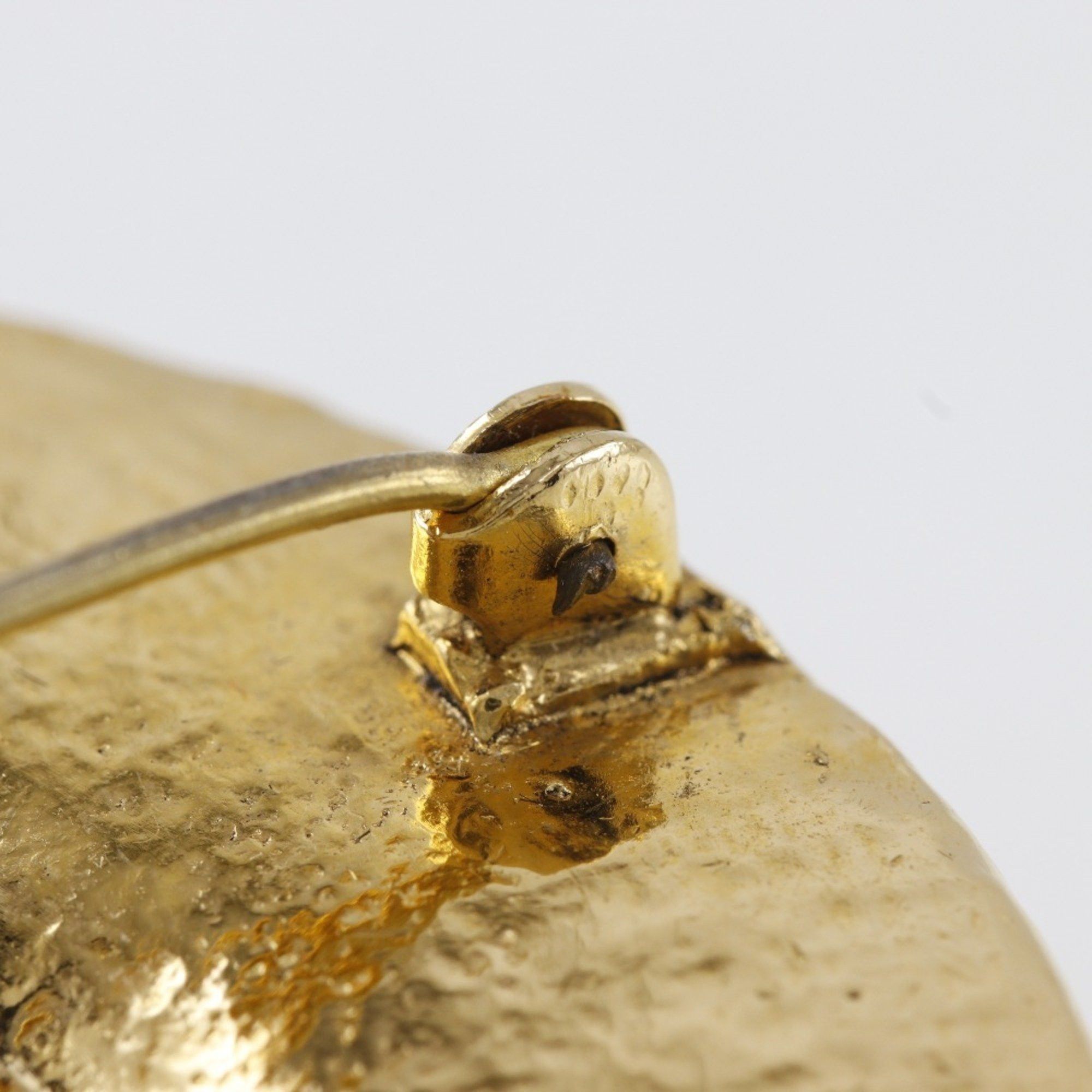 Chanel Chanel Straw Hat Brooch, Gold Plated, Made in France, Approx. 36g, Women's Size ONE SIZE - 7 Thumbnail