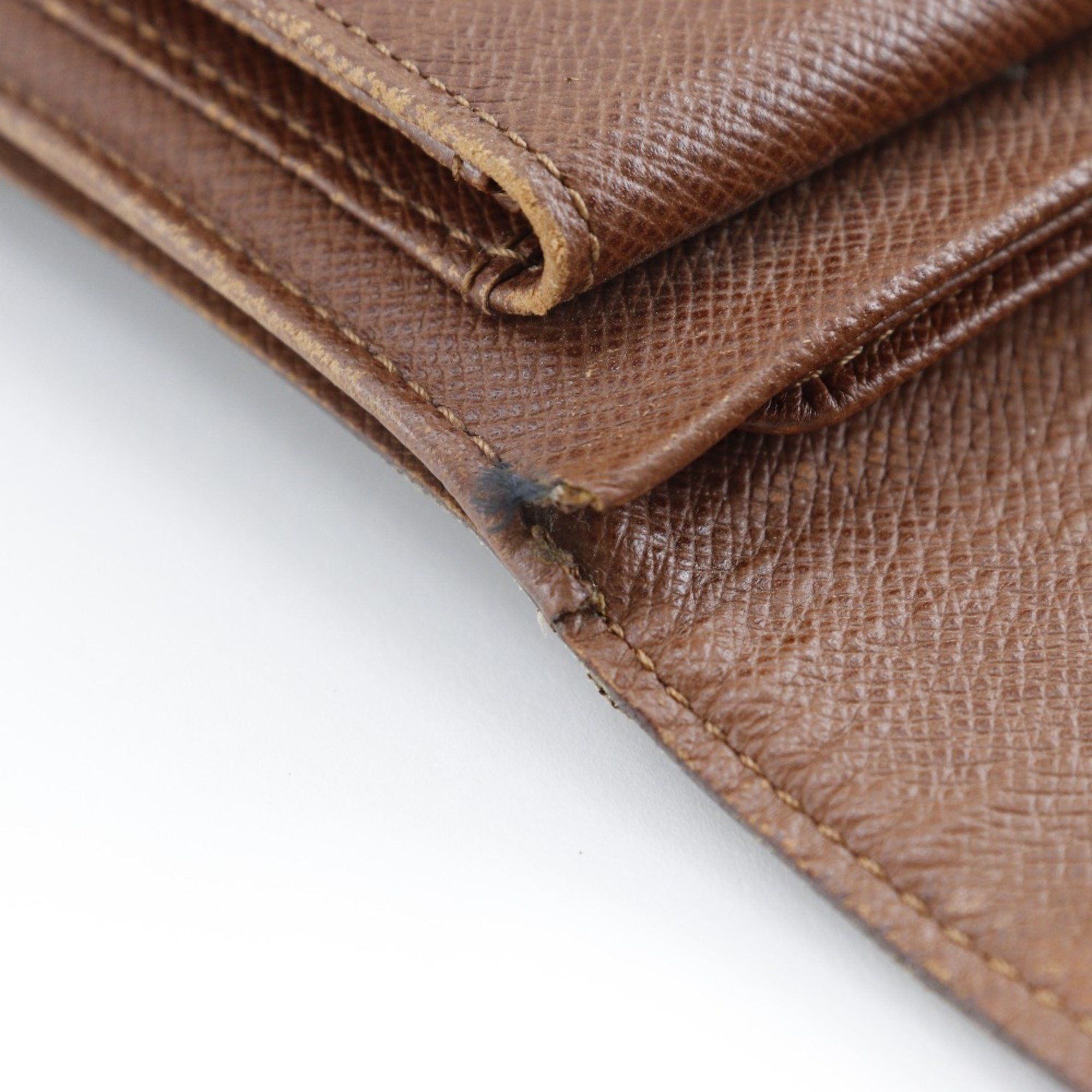 Louis Vuitton Louis Vuitton Porto Tresol Etui Papier Tri-fold Wallet M61202 Monogram Canvas Made in France 2000 Brown SP1000 Snap Buttons Papie Unisex Size ONE SIZE - 9 Thumbnail