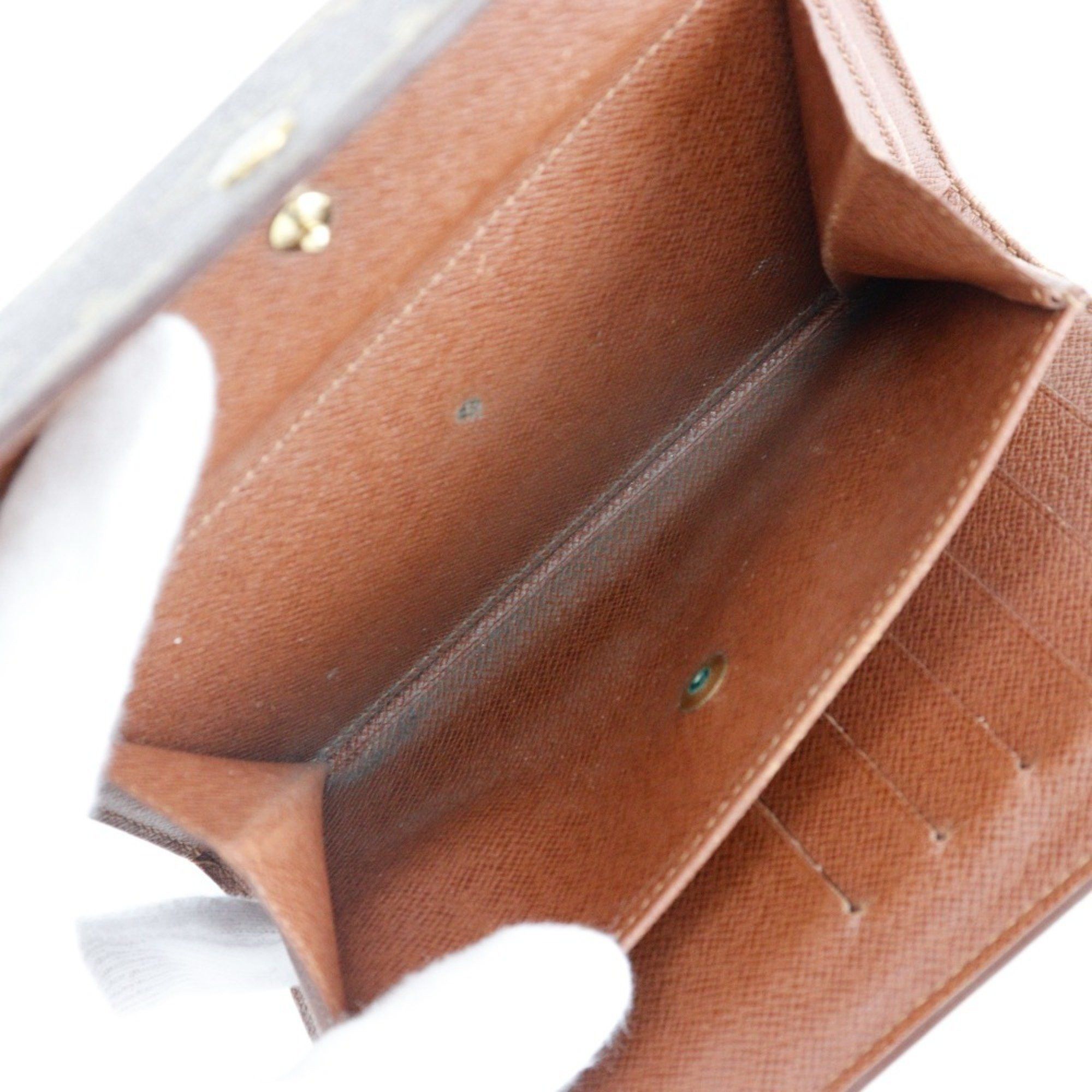 Louis Vuitton Louis Vuitton Porto Tresol Etui Papier Tri-fold Wallet M61202 Monogram Canvas Made in France 2000 Brown SP1000 Snap Buttons Papie Unisex Size ONE SIZE - 7 Thumbnail