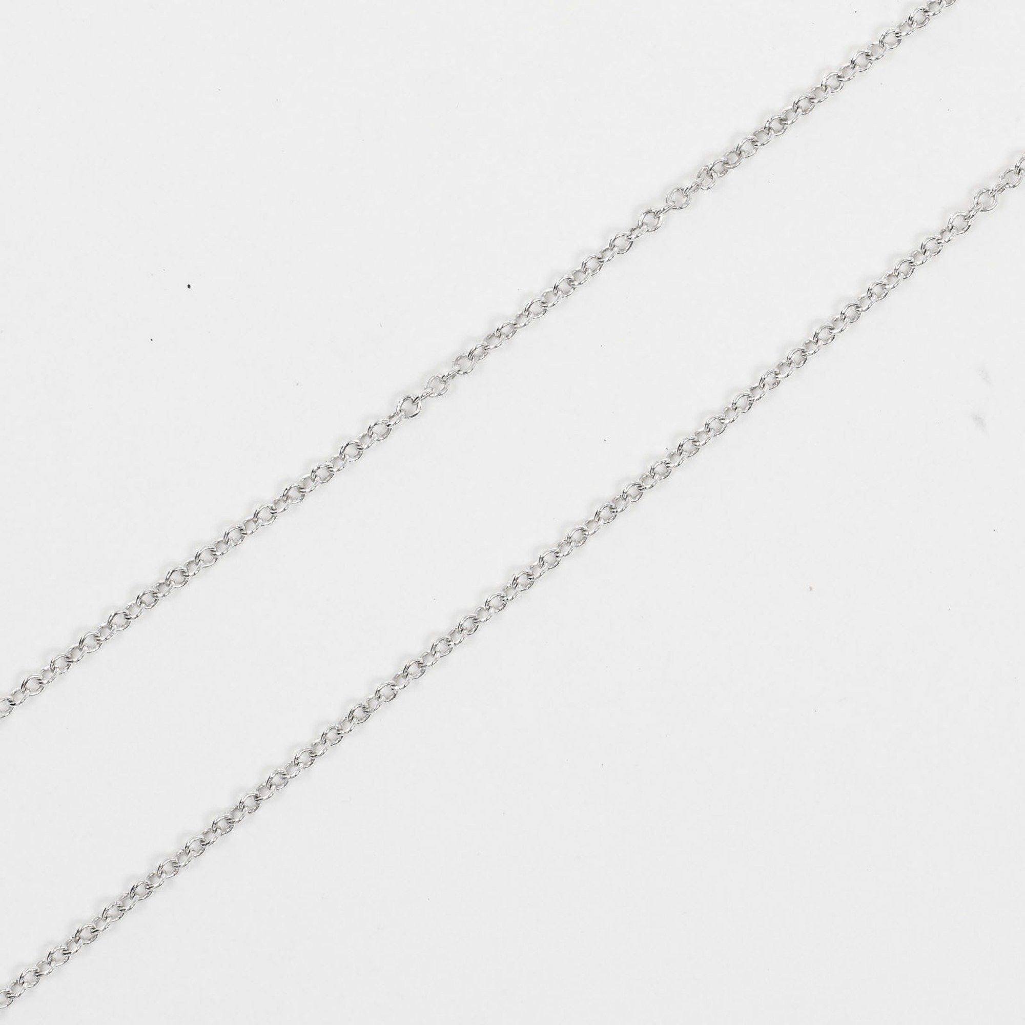 Tiffany & Co. Tiffany & Co. Double Loving Heart Necklace in 925 Sterling Silver with Pink Sapphire, Approx. 1.38g Size ONE SIZE - 4 Thumbnail