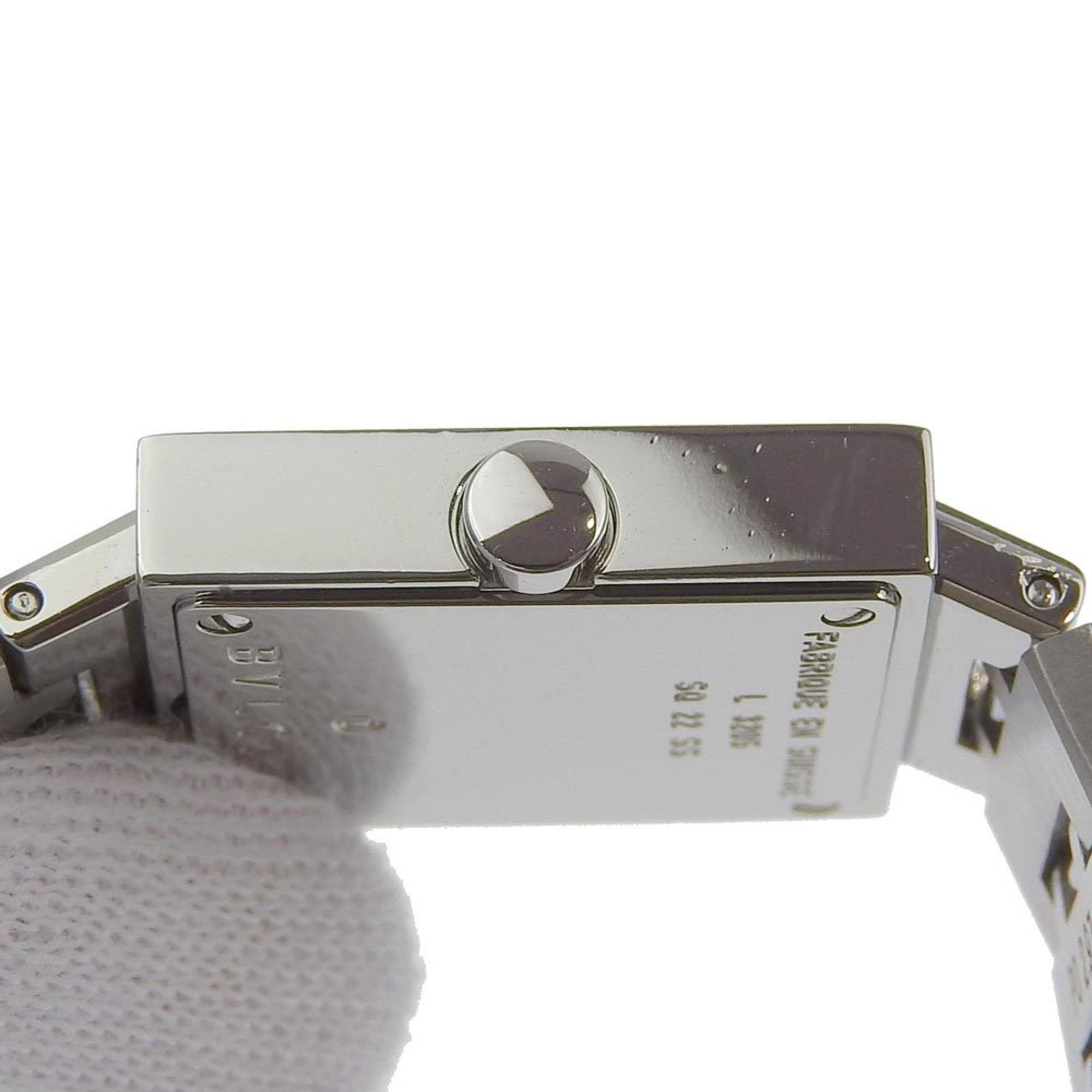 Bvlgari BVLGARI Quadrado SQ22SS Stainless Steel Watch with Quartz Movement, Analog Display, Black Dial, for Women Size ONE SIZE - 7 Thumbnail
