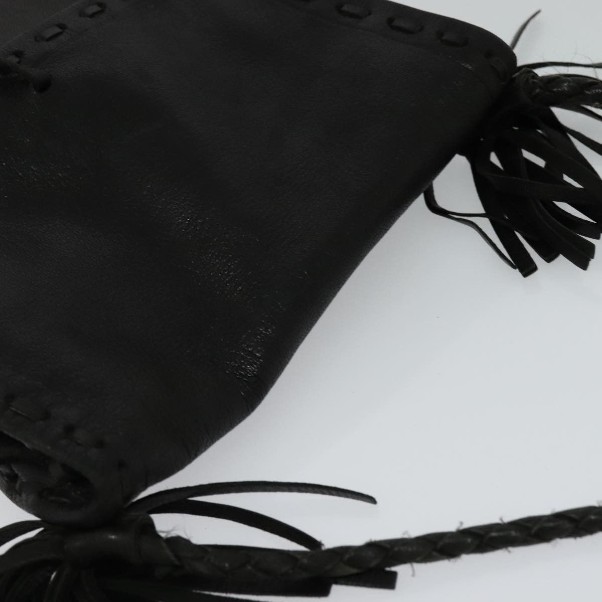 Prada Prada Fringe Flap Crossbody Bag Leather Size ONE SIZE - 18 Thumbnail