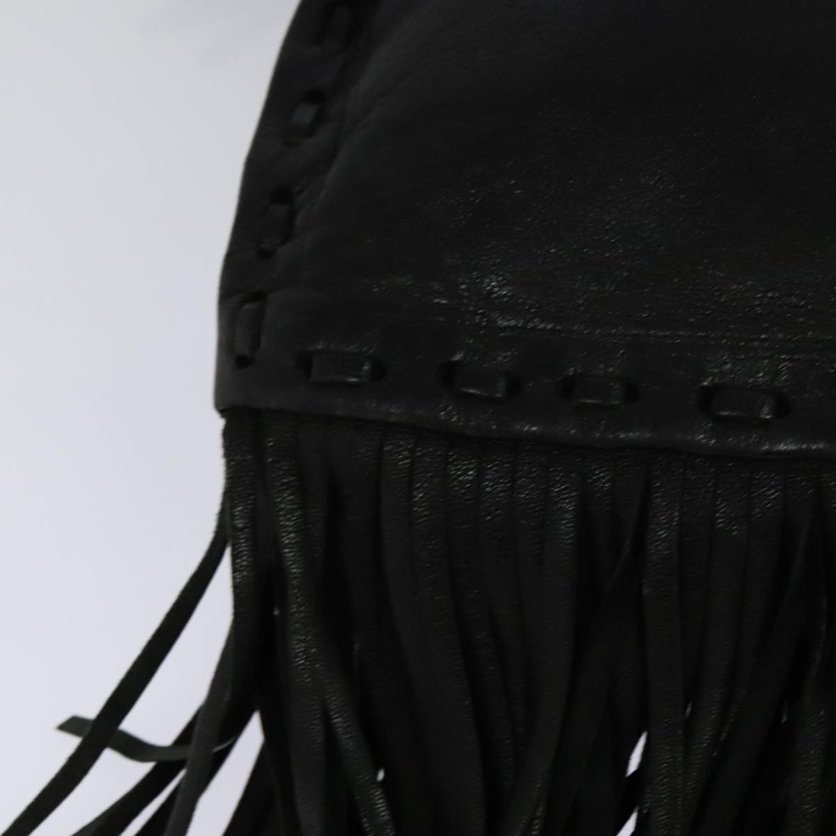 Prada Prada Fringe Flap Crossbody Bag Leather Size ONE SIZE - 11 Thumbnail