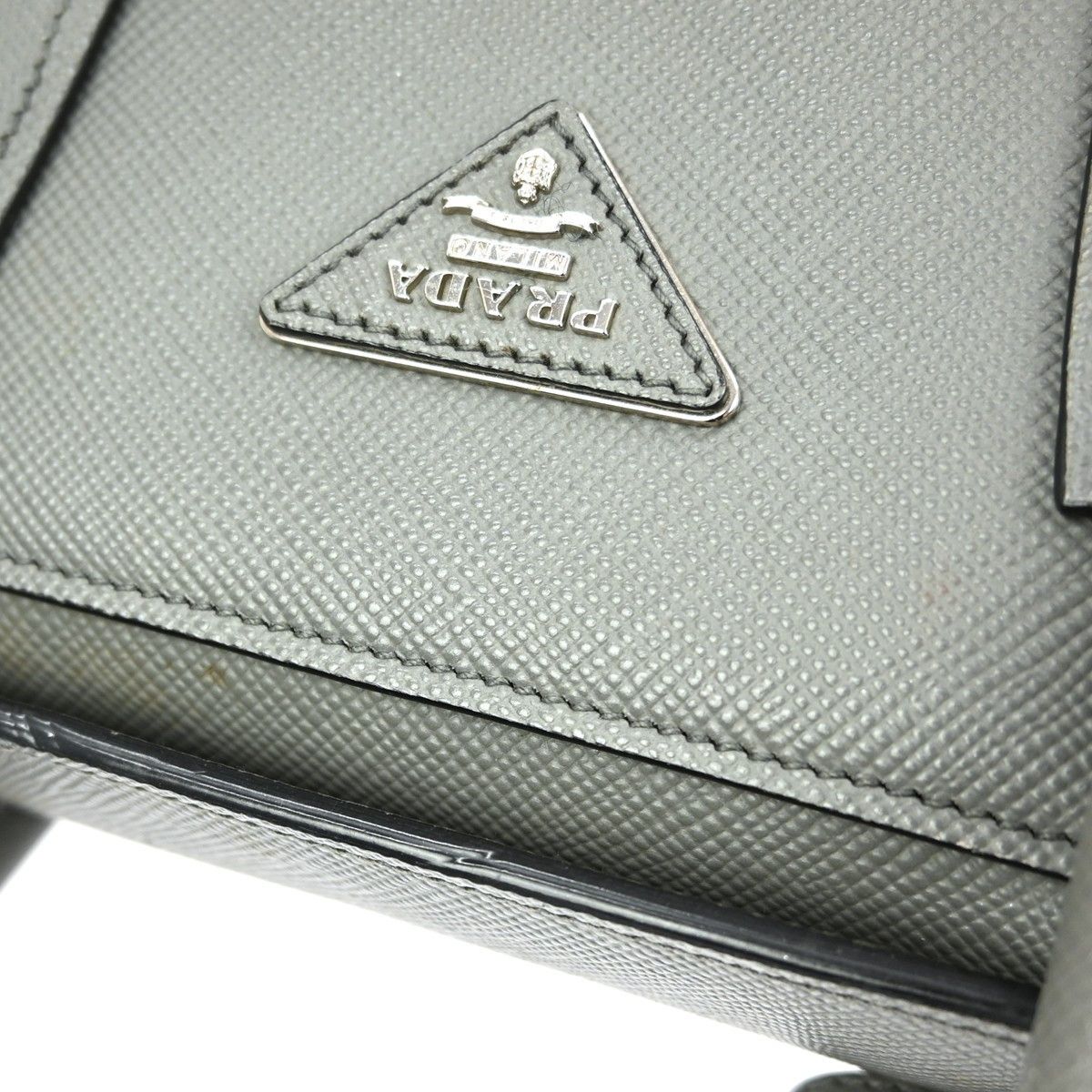 Prada Prada Turnlock Cuir Twin Tote Saffiano Leather Size ONE SIZE - 10 Thumbnail