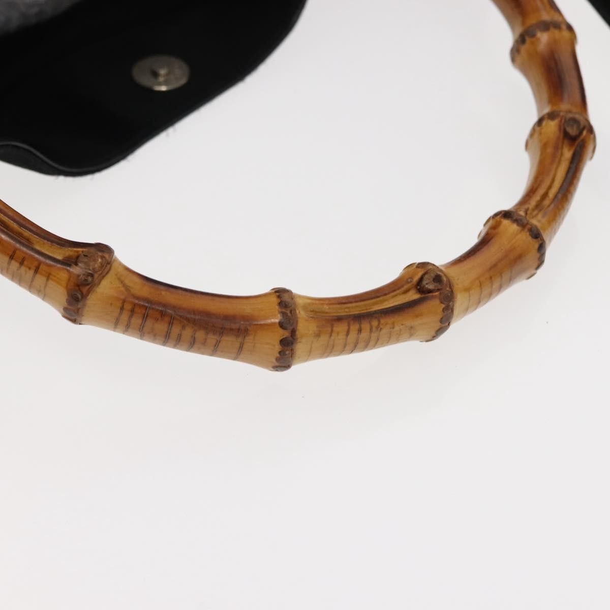 Gucci Gucci Vintage Bamboo Handle Nylon Size ONE SIZE - 8 Thumbnail