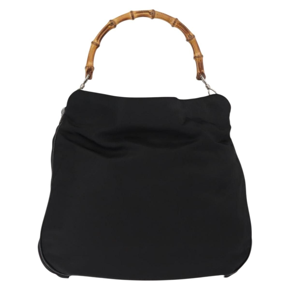 Gucci Gucci Vintage Bamboo Handle Nylon Size ONE SIZE - 2 Thumbnail