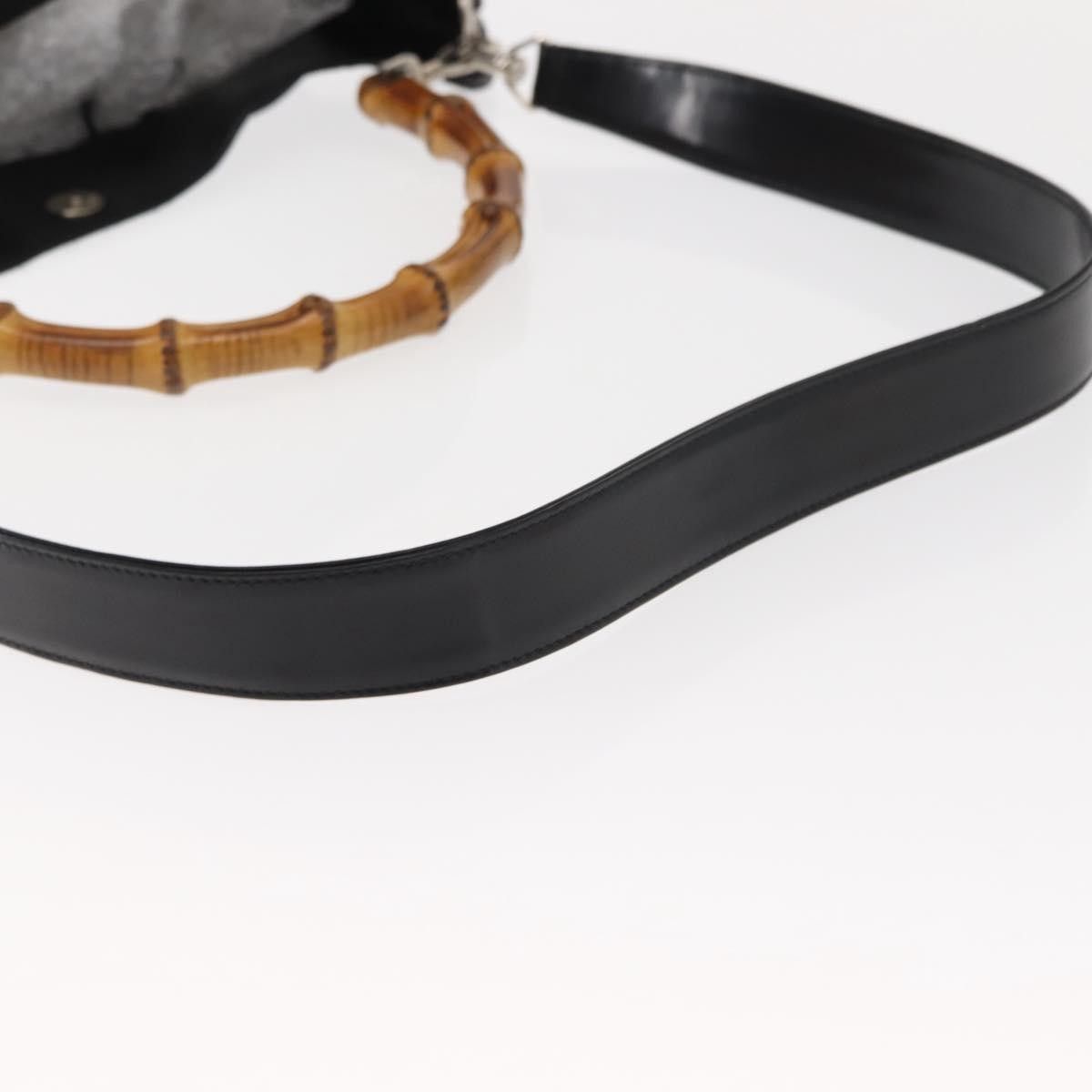 Gucci Gucci Vintage Bamboo Handle Nylon Size ONE SIZE - 13 Thumbnail