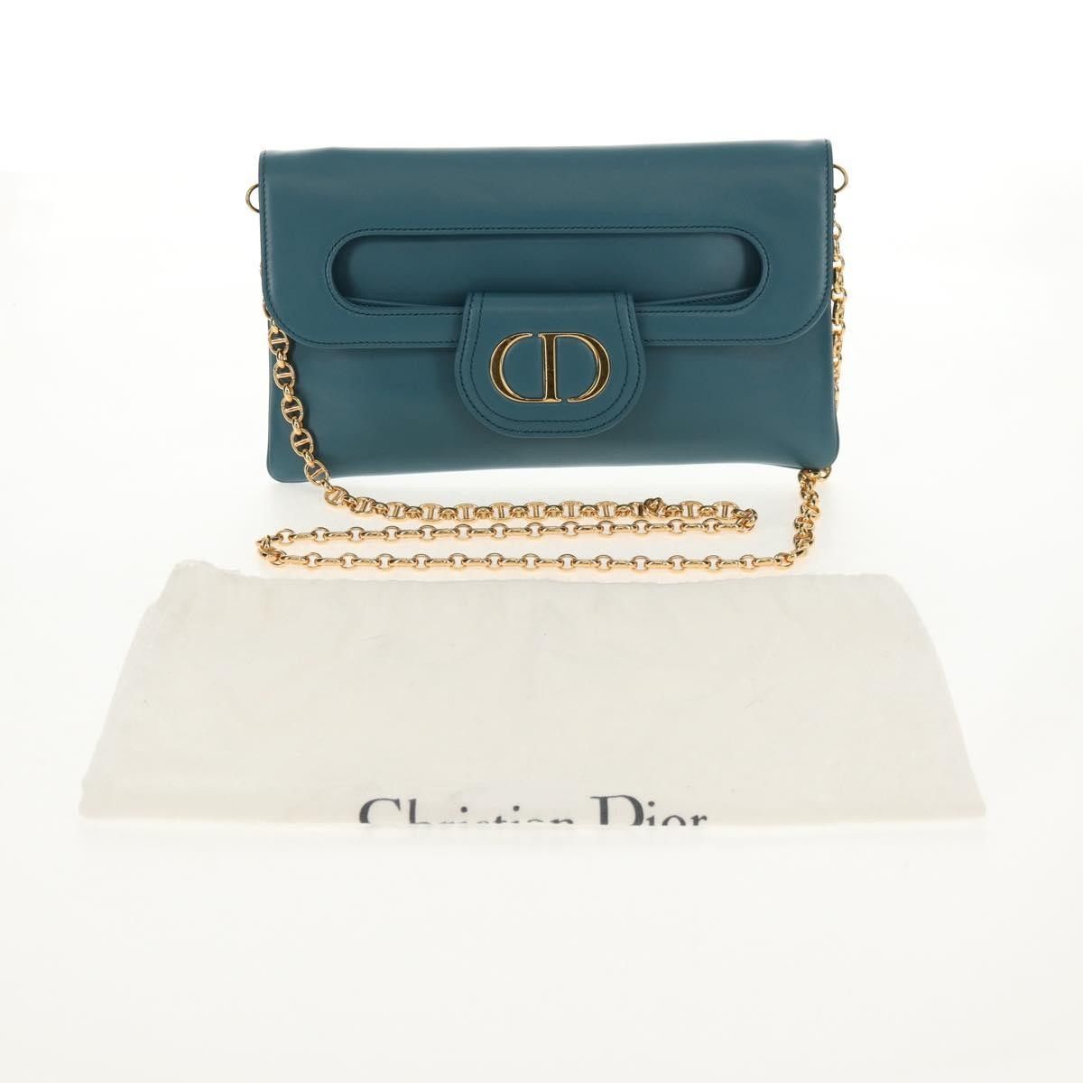 Dior Christian Dior DiorDouble Chain Bag Leather Size ONE SIZE - 15 Thumbnail