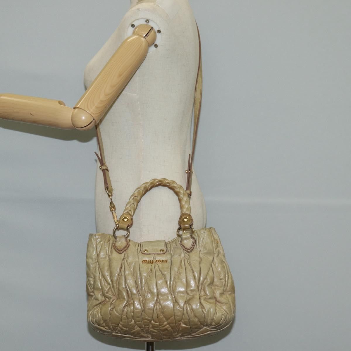 Miu Miu Miu Miu Coffer Convertible Satchel Leather Size ONE SIZE - 15 Thumbnail