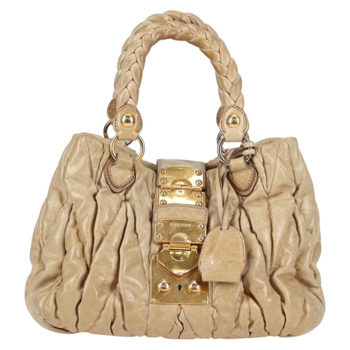 Miu Miu Miu Miu Coffer Convertible Satchel Leather Size ONE SIZE - 18 Thumbnail